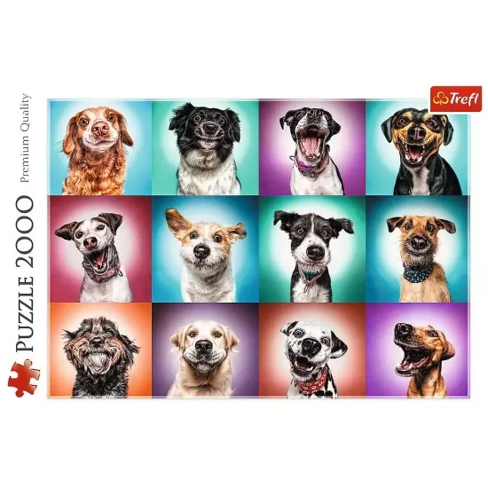 Puzzle Trefl 2000 piese - Catelusii amuzanti Puzzle Trefl 2000 piese - Catelusii amuzanti