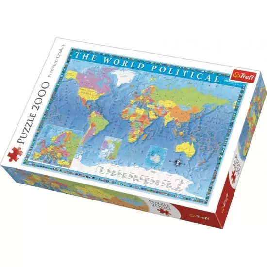 Puzzle Trefl 2000 piese - Harta politica a lumii Puzzle Trefl 2000 piese - Harta politica a lumii