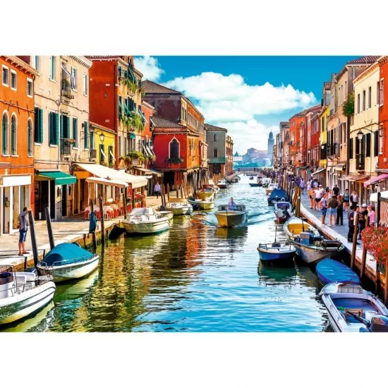 Puzzle Trefl 2000 piese - Spre Insula Murano Venetia Puzzle Trefl 2000 piese - Spre Insula Murano Venetia