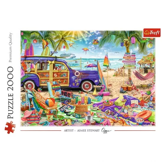 Puzzle Trefl 2000 piese - Vacanta tropicala Puzzle Trefl 2000 piese - Vacanta tropicala