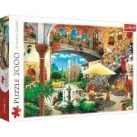 Puzzle Trefl 2000 piese - Vedere din Barcelona