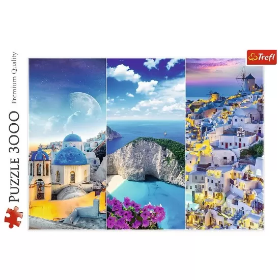 Puzzle Trefl 3000 piese - Vacanta in Grecia Puzzle Trefl 3000 piese - Vacanta in Grecia