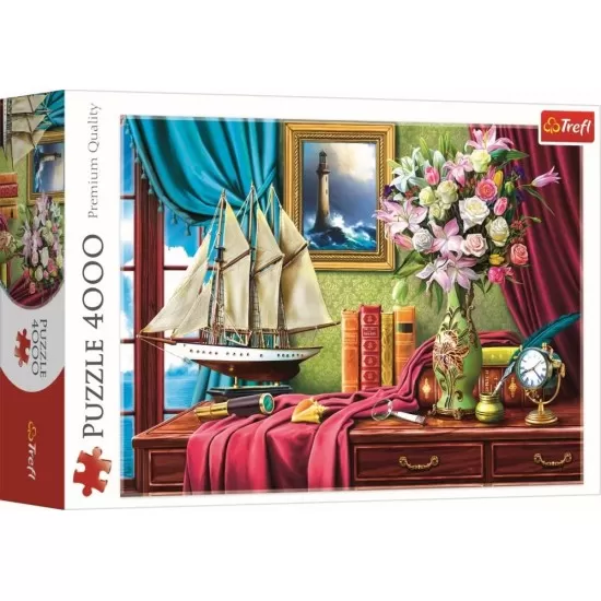 Puzzle Trefl 4000 piese - Biroul exploratorului Puzzle Trefl 4000 piese - Biroul exploratorului