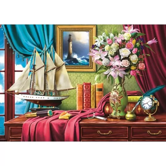 Puzzle Trefl 4000 piese - Biroul exploratorului Puzzle Trefl 4000 piese - Biroul exploratorului