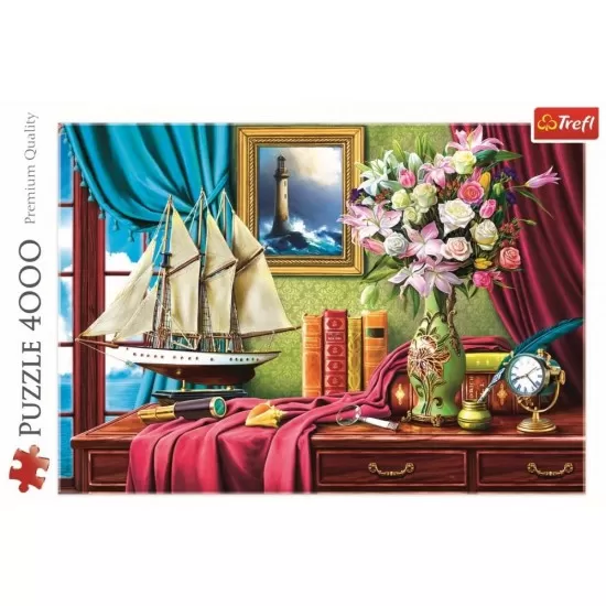 Puzzle Trefl 4000 piese - Biroul exploratorului Puzzle Trefl 4000 piese - Biroul exploratorului