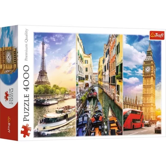 Puzzle Trefl 4000 piese - Calatorie in Europa Puzzle Trefl 4000 piese - Calatorie in Europa