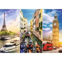 Puzzle Trefl 4000 piese - Calatorie in Europa