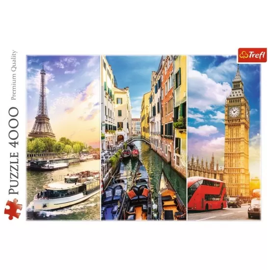 Puzzle Trefl 4000 piese - Calatorie in Europa Puzzle Trefl 4000 piese - Calatorie in Europa