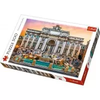 Puzzle Trefl - Fontanna di Trevi Roma 500 piese