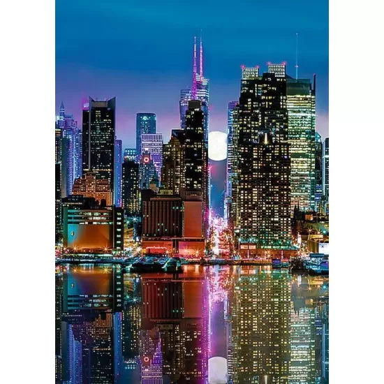 Puzzle Trefl - Luna plina in Manhattan 500 piese