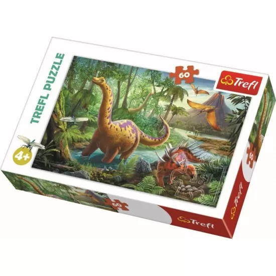 Puzzle Trefl 60 piese Migratia Dinozaurilor Puzzle Trefl 60 piese Migratia Dinozaurilor