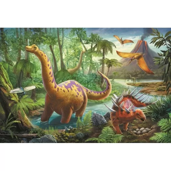 Puzzle Trefl 60 piese Migratia Dinozaurilor Puzzle Trefl 60 piese Migratia Dinozaurilor