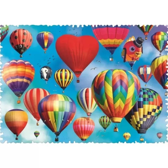 Puzzle Trefl cu piese ciudate - Baloane colorate 600 piese