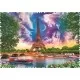 Puzzle Trefl cu piese ciudate - Cer de poveste la Paris 600 piese