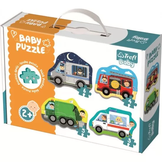 Puzzle Trefl Baby Clasic Vehicule si meserii Puzzle Trefl Baby Clasic Vehicule si meserii