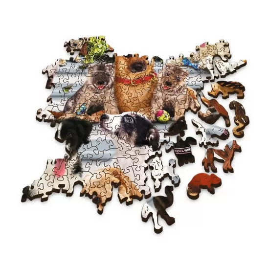 Puzzle din lemn 1000 piese Trefl - Echipa de catei Puzzle din lemn 1000 piese Trefl - Echipa de catei