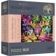 Puzzle din lemn 1000 piese Trefl - Pisicuta colorata