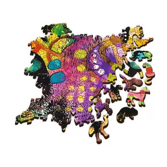 Puzzle din lemn 1000 piese Trefl - Pisicuta colorata