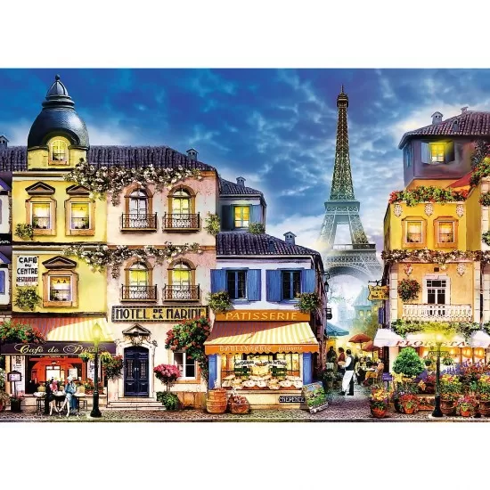 Puzzle din lemn 1000 piese Trefl - Strada franceza
