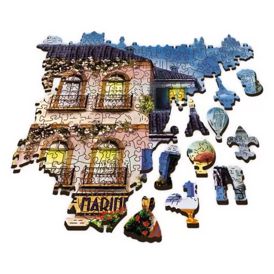 Puzzle din lemn 1000 piese Trefl - Strada franceza