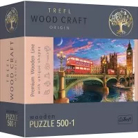 Puzzle din lemn 500+1 Trefl - Obictivele turistice din Londra
