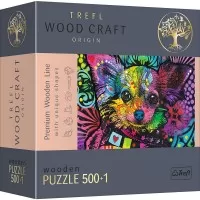 Puzzle din lemn 500+1 piese Trefl - Catelusii dragalasi