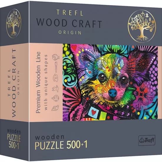Puzzle din lemn 500+1 piese Trefl - Catelusii dragalasi Puzzle din lemn 500+1 piese Trefl - Catelusii dragalasi
