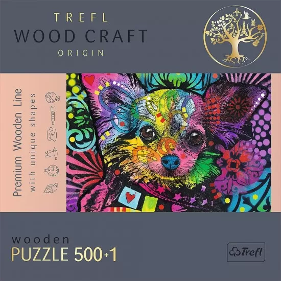 Puzzle din lemn 500+1 piese Trefl - Catelusii dragalasi Puzzle din lemn 500+1 piese Trefl - Catelusii dragalasi