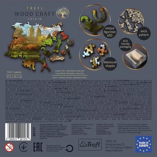 Puzzle din lemn 500+1 piese Trefl - Central Park New York