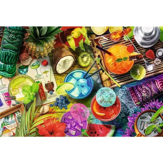 Puzzle din lemn 500+1 piese Trefl - Cocktailuri colorate Puzzle din lemn 500+1 piese Trefl - Cocktailuri colorate