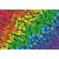 Puzzle din lemn 500+1 piese Trefl - Fluturasii colorati