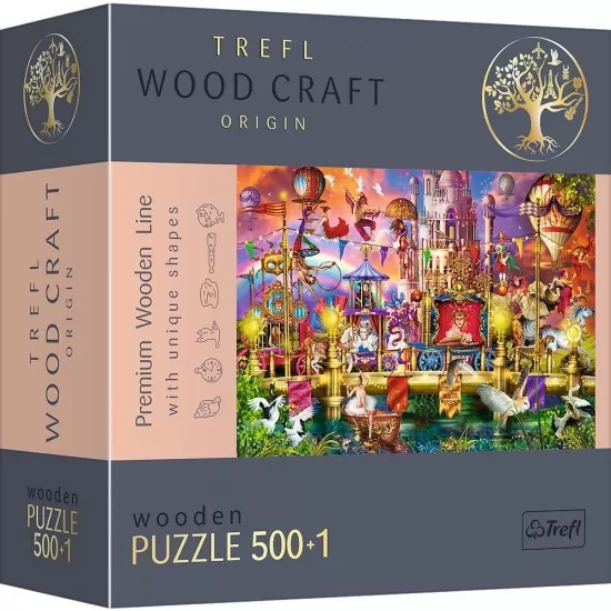 Puzzle din lemn 500+1 piese Trefl - Lumea magica Puzzle din lemn 500+1 piese Trefl - Lumea magica