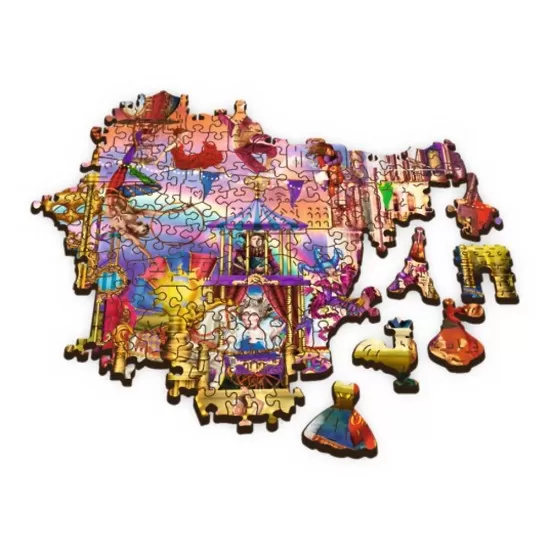 Puzzle din lemn 500+1 piese Trefl - Lumea magica Puzzle din lemn 500+1 piese Trefl - Lumea magica