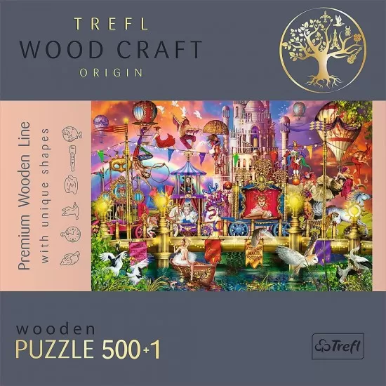 Puzzle din lemn 500+1 piese Trefl - Lumea magica Puzzle din lemn 500+1 piese Trefl - Lumea magica
