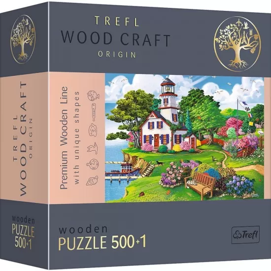 Puzzle din lemn 500+1 piese Trefl - Port in timpul verii Puzzle din lemn 500+1 piese Trefl - Port in timpul verii