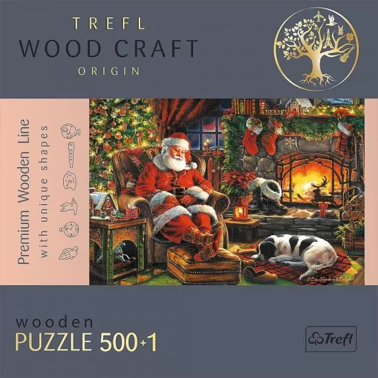 Puzzle din lemn 500+1 piese Trefl - Seara de Craciun