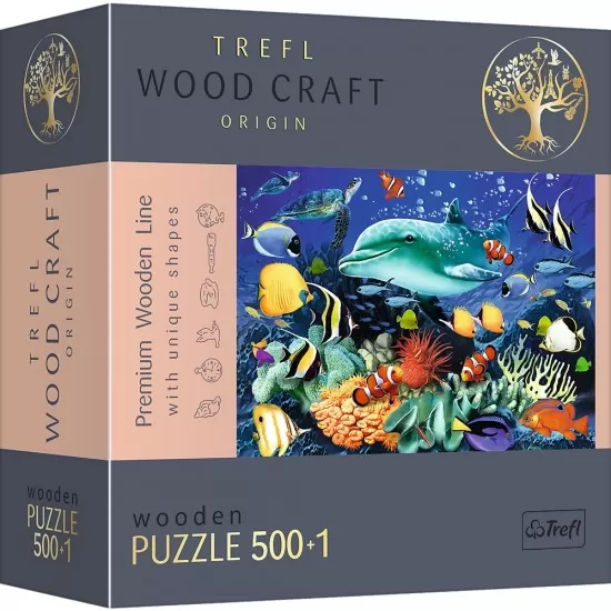 Puzzle din lemn 500+1 piese Trefl - Viata marina Puzzle din lemn 500+1 piese Trefl - Viata marina