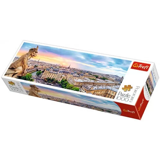 Puzzle Trefl Panorama Imagine de pe catedrala Notre Dame Paris 1000 piese Puzzle Trefl Panorama Imagine de pe catedrala Notre Dame Paris 1000 piese