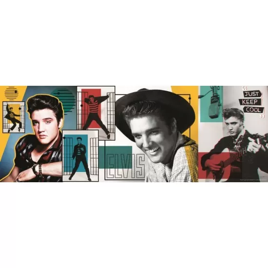 Puzzle Trefl Panorama colaj Elvis Presley 500 piese Puzzle Trefl Panorama colaj Elvis Presley 500 piese
