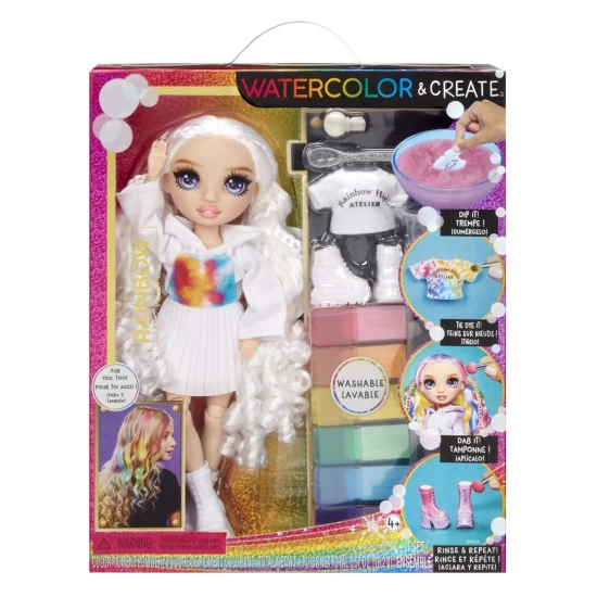 Papusa cu ochi mov Rainbow High Watercolor and Create Papusa cu ochi mov Rainbow High Watercolor and Create
