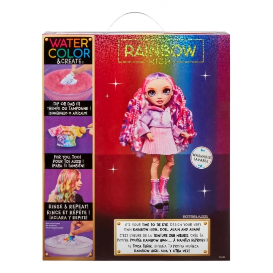 Papusa cu ochi mov Rainbow High Watercolor and Create Papusa cu ochi mov Rainbow High Watercolor and Create