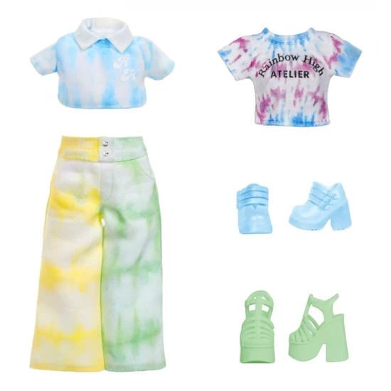 Papusa cu ochi verzi Rainbow High Watercolor and Create 
