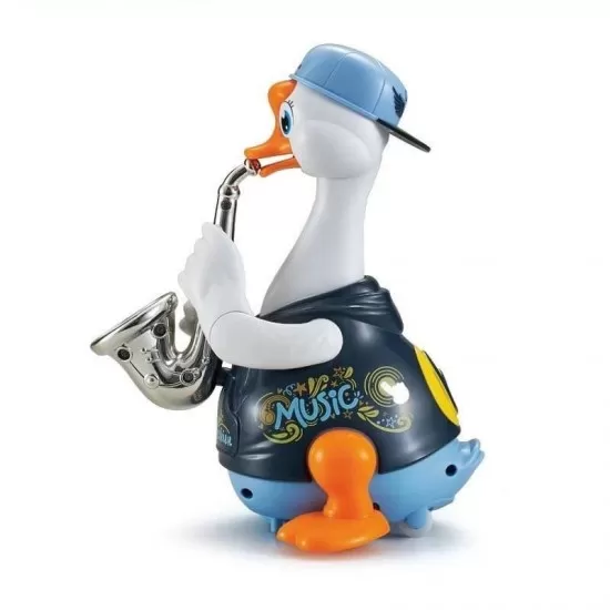 Ratoi interactiv albastru cu saxofon Hola Toys Ratoi interactiv albastru cu saxofon Hola Toys