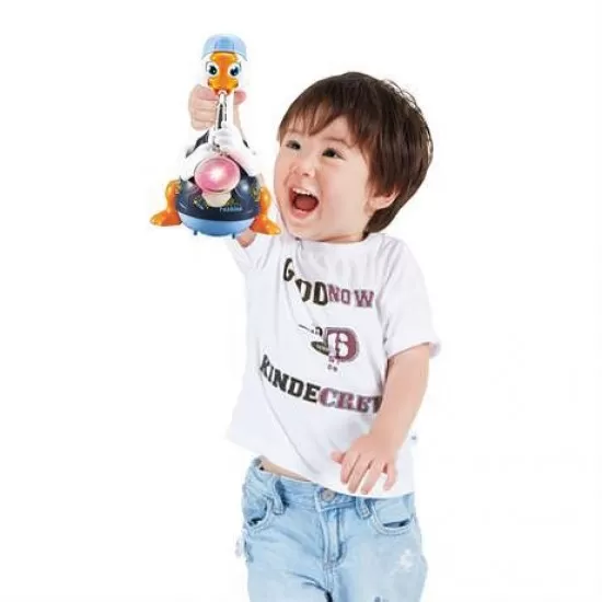 Ratoi interactiv albastru cu saxofon Hola Toys Ratoi interactiv albastru cu saxofon Hola Toys
