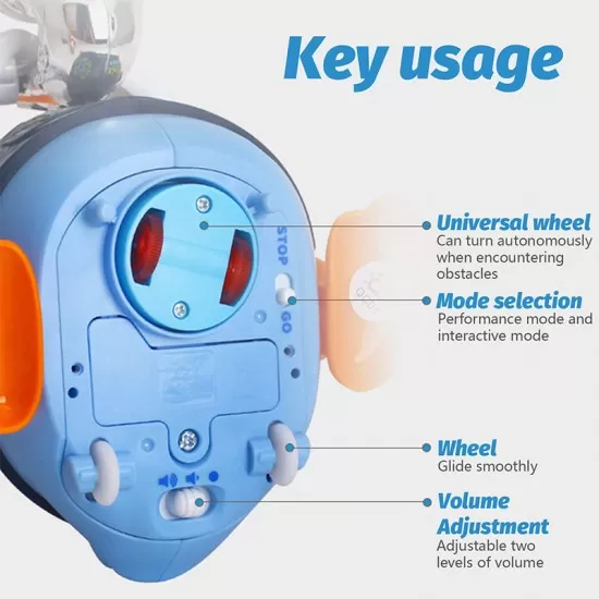 Ratoi interactiv albastru cu saxofon Hola Toys Ratoi interactiv albastru cu saxofon Hola Toys