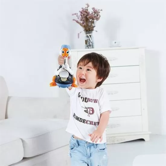 Ratoi interactiv albastru cu saxofon Hola Toys Ratoi interactiv albastru cu saxofon Hola Toys