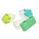 Set 3 recipiente hrana bebe model puzzle, Melii, albastru si verde Set 3 recipiente hrana bebe model puzzle, Melii, albastru si verde