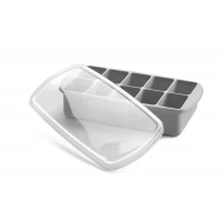 Recipient refrigerare hrana bebe, Melii, gri, 59 ml x 10 cuburi