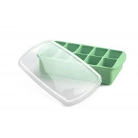 Recipient refrigerare hrana bebe, Melii, verde, 59 ml x 10 cuburi