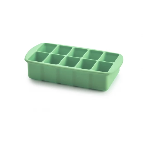Recipient refrigerare hrana bebe, Melii, verde, 59 ml x 10 cuburi Recipient refrigerare hrana bebe, Melii, verde, 59 ml x 10 cuburi